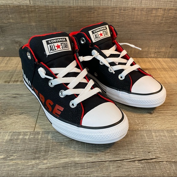 Converse Other - Converse Juniors CTAS Axel Mid Black Enamel Red